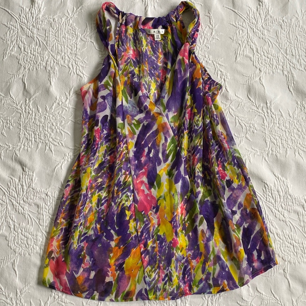 Cute multi-color CAbi summer top